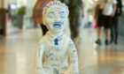 The never-before-seen Oor Wullie, signed by Calvin Harris, at the Overgate.  Pic Paul Reid.