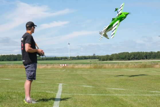 Conditions were ideal for the Angus Model Flying Club event. Pic: Paul Reid.