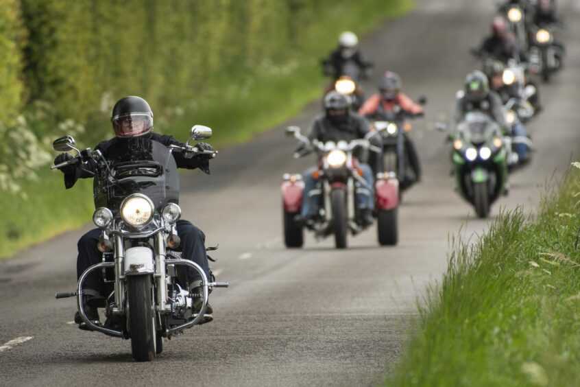Harley-Davidsons at Brechin
