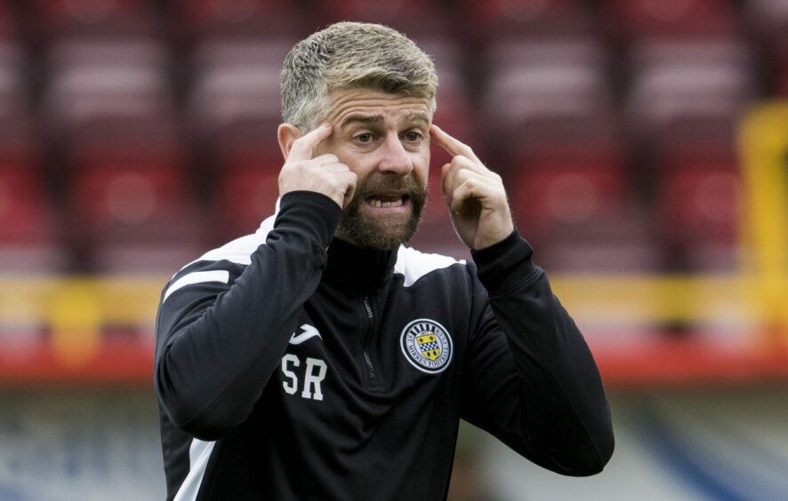 St Mirren boss Stephen Robinson.