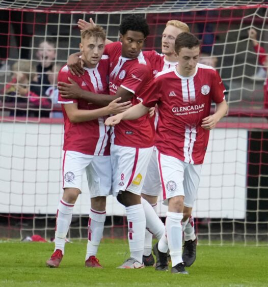 Grady McGrath bagged a consolation for Brechin against Aberdeen.