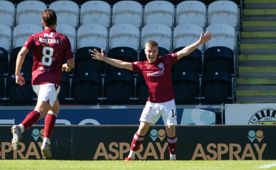 Arbroath's Dylan Paterson dedicated his first professional goal to his late brother Jack.