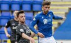 St Johnstone's Graham Carey in action against Ayr.