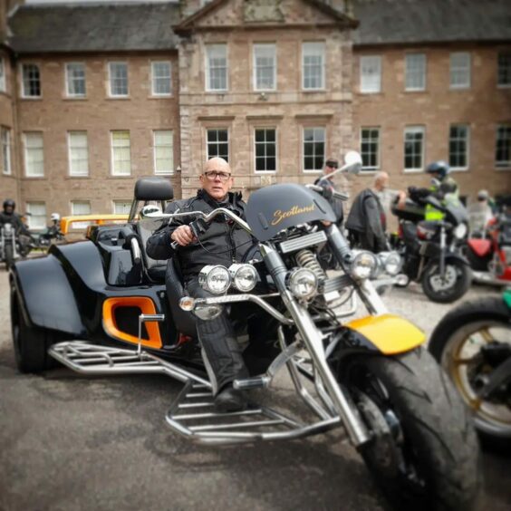 Iain McLachlan from Dalbeattie in Dumfries and Galloway was the farthest travelled trike at the event.