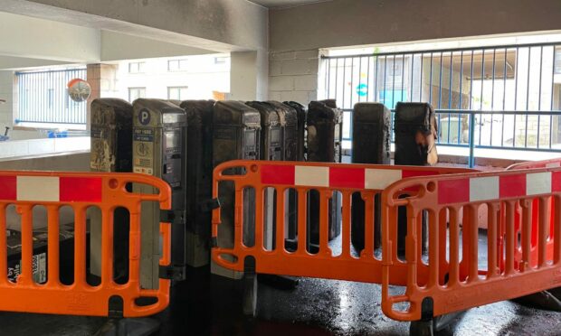 Parking meters at Canal Street car park were damaged.
