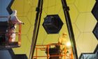 The ,James Webb Space Telescope primary mirror at Goddard Space Flight Center,