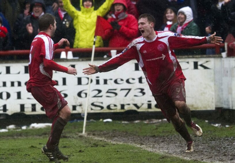 Rory McAllister (right) was a star for Brechin during his first spell between 2009 and 2011.
