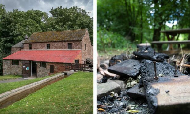 Barry Mill and the fire damage