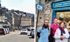 Hettie's Tearoom owner Clare Pinchbeck, far right with staff, is dismayed at the closure of Pitlochry's Atholl Road during peak holiday season.