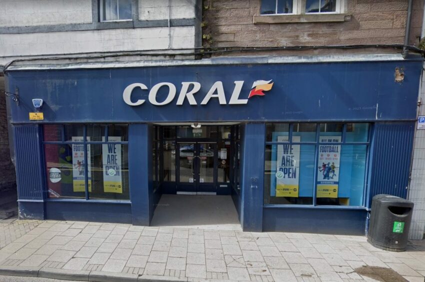 Coral bookies in Castle Street, Forfar.