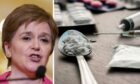 Nicola Sturgeon was challenged over the drug deaths emergency.
