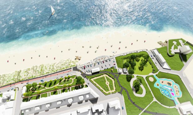 Design images for the upgrade to Broughty Ferry Esplanade. Image: Systra
