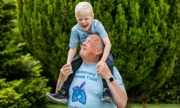 Kenny McDonald, 56, and son Jacob, six, will complete their bridge challenge on Sunday July 17.