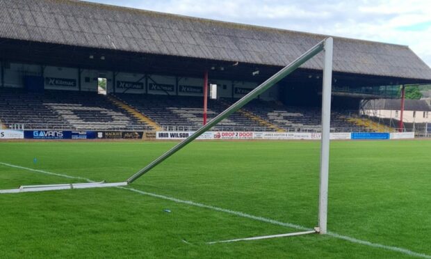 Dundee goalposts brought down as vandals hit Dens Park