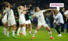 England's Ellen White celebrates after the UEFA Women's Euro 2022 Quarter Final match. Photo: Adam Davy/PA Wire