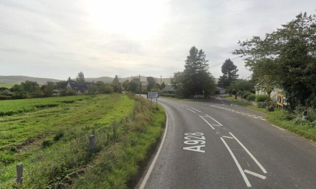 The fire service are currently tackling a fire in the roof of a domestic building in Milton, Angus.