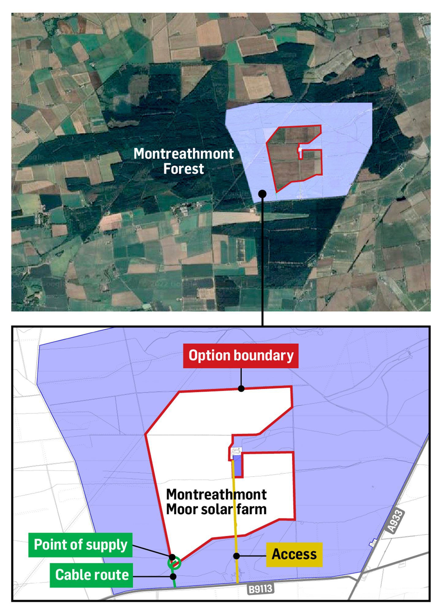 Angus solar developer wants to build farm inside Montreathmont Forest
