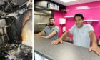 Owner Ghulam Murtaza and staff member Kaeem Ullah are set to welcome customers back to Tandoori Hut after a serious fire.