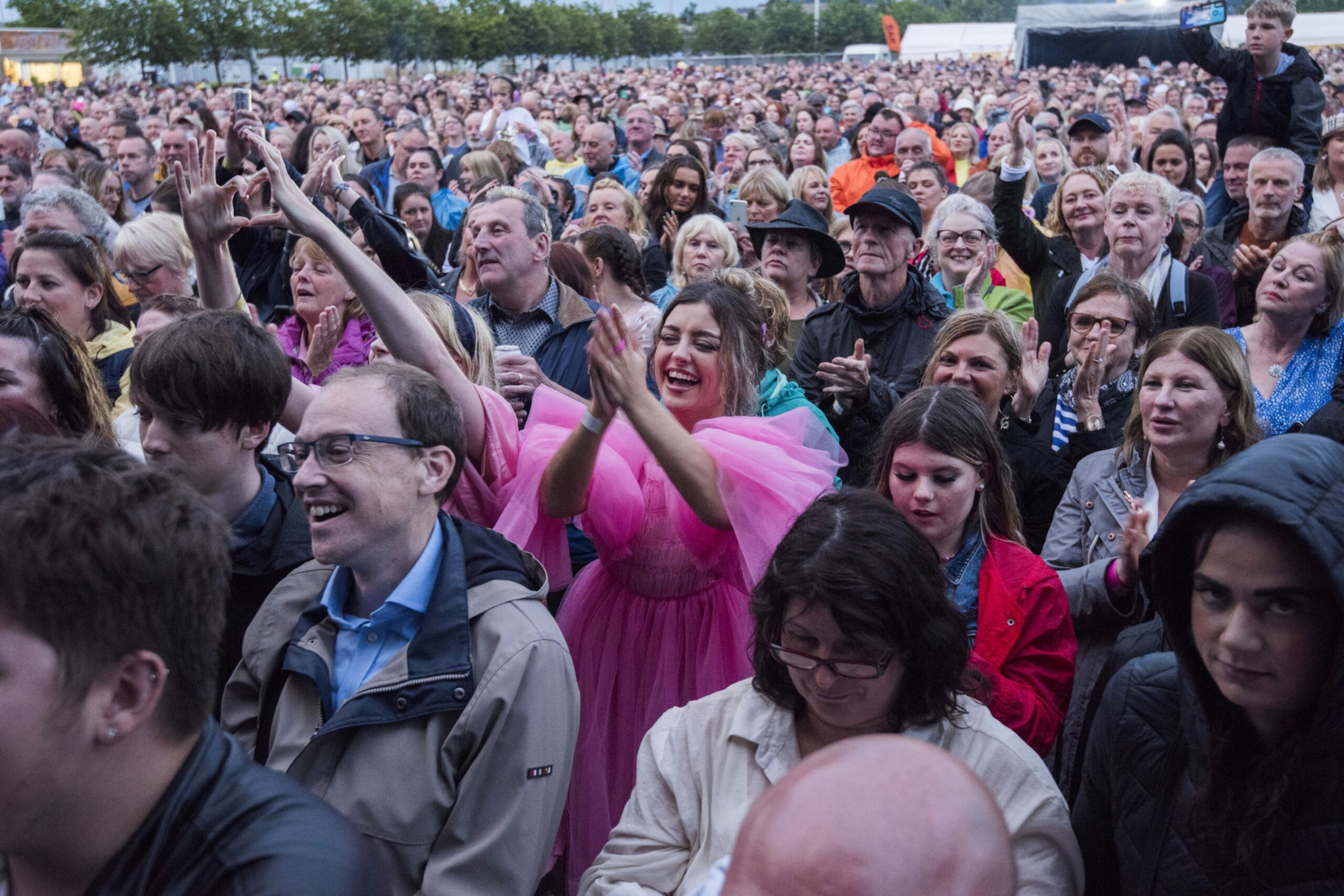 Fans at Paloma Faith's Slessor Gardens show in July 2022.