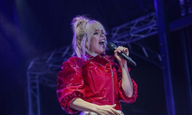 Paloma Faith at Dundee's Slessor Gardens in July 2022