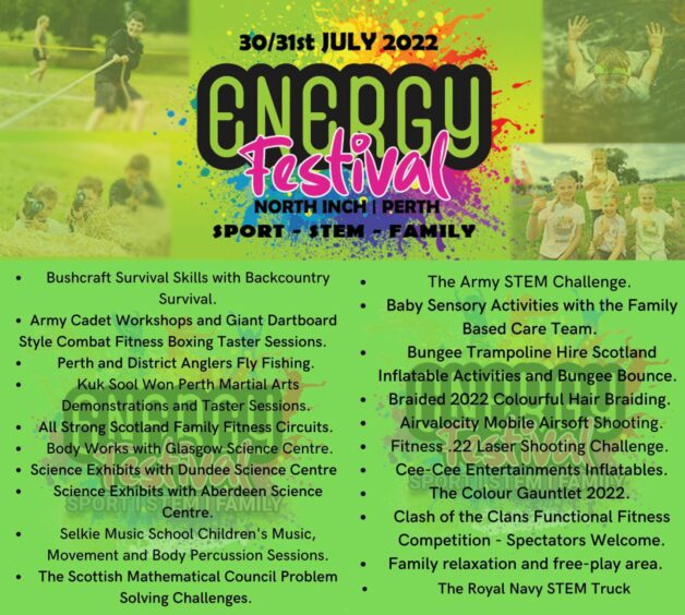 Perth Energy Festival Full list of activities including colour gauntlet