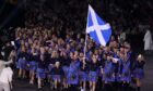 Team Scotland at the Commonwealth Games opening ceremony in Birmingham.