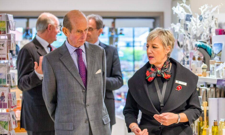 Prince Edward, the Duke of Kent, visited in 2019.
