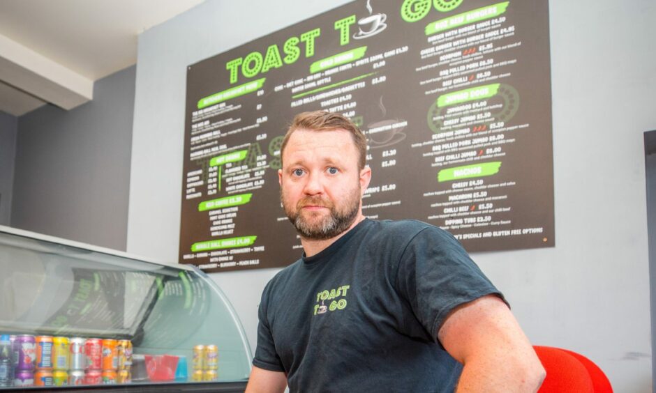 Toast to Go owner Stuart Robb has criticised the funding snub from Perth and Kinross Council.