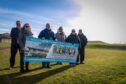 Monifieth Community Resource Group members at the site of the planned community hub.