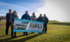 Monifieth Community Resource Group members at the site of the planned community hub.