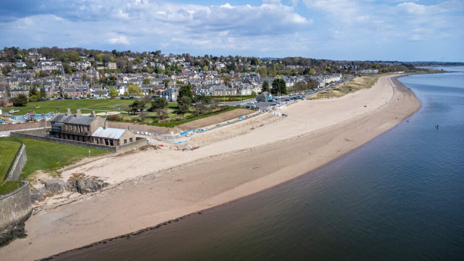 Broughty Ferry beach, which has been awarded Scotland's Beach Award by Keep Scotland Beautiful.