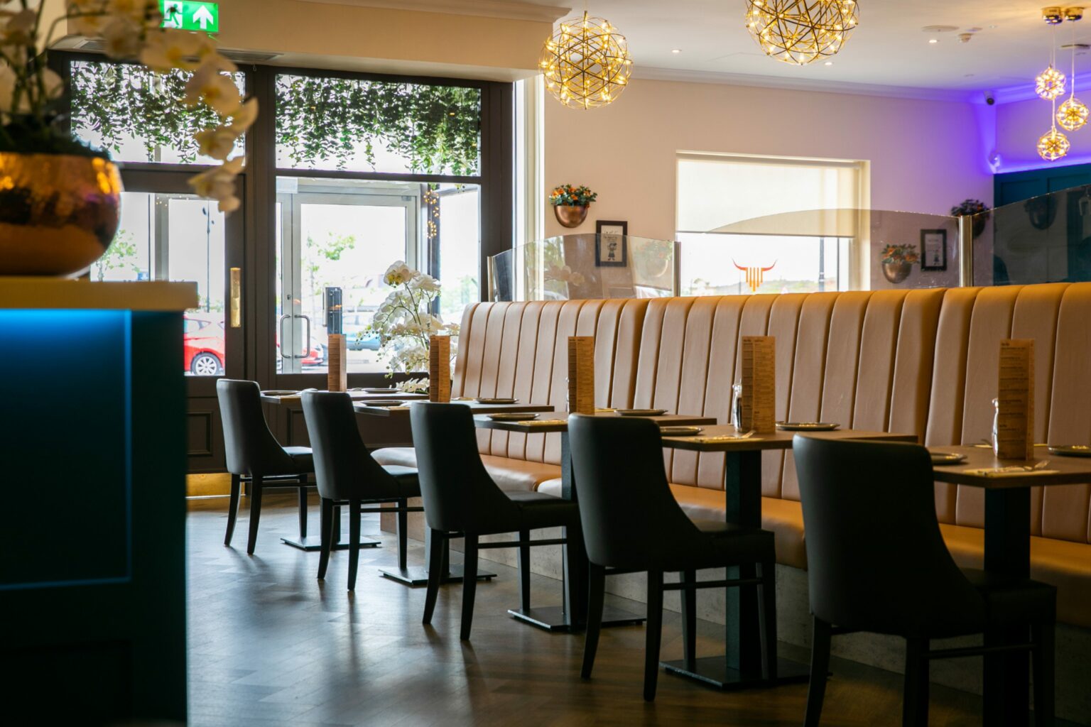 Table for 4 with a bottle of wine at Christie's Scottish Tapas