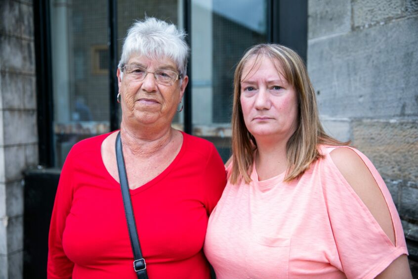 Christina Plant, 76,  and Tina McLean, 45, from Cardenden.