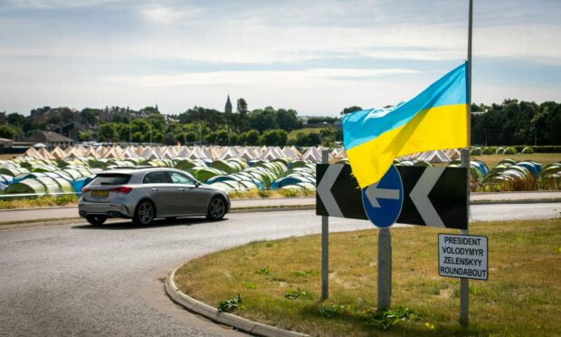The St Andrews Ukraine tribute will be removed