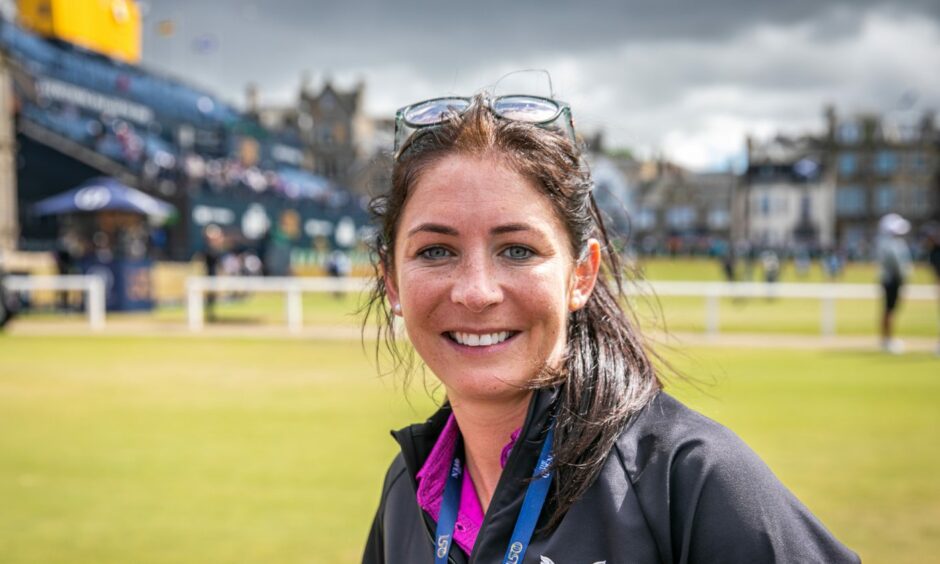 Eve Muirhead at The Open.