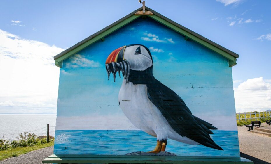 The Paco Graff Pittenweem work includes a huge puffin
