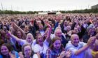 Concert-goers at Slessor Gardens in Dundee
