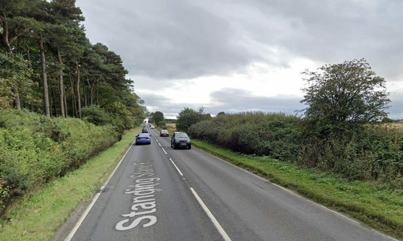 Two people hospitalised after crash on Fife's Standing Stane Road