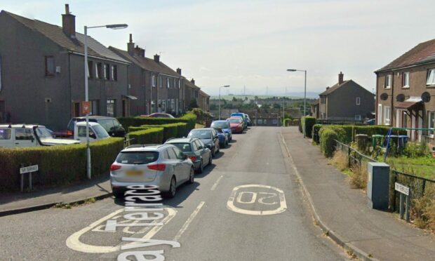 The incident happened on Tay Terrace, Dunfermline; Google.