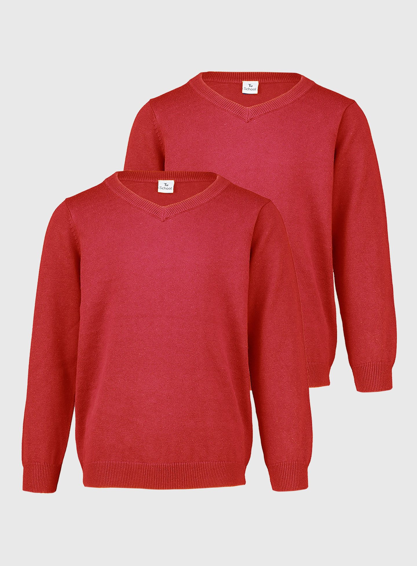 The TU school uniform jumpers come in a range of colours. Image supplied.