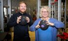 Darren Foy, Gardyne Sports Centre manager and Alison Henderson, chief executive of Dundee and Angus Chamber of Commerce.