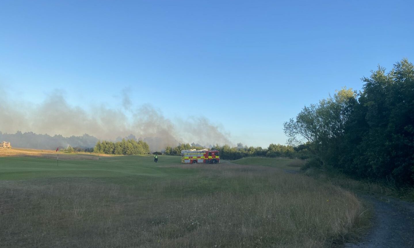 Police believe youths started gorse fire at Carnoustie Buddon Golf Course