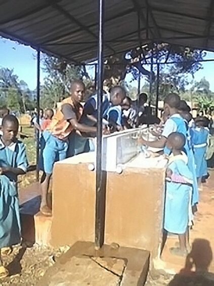 Hand washing facilities in Limbene primary