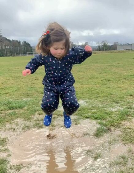 Puddle jumping was one of the more unusual challenges.