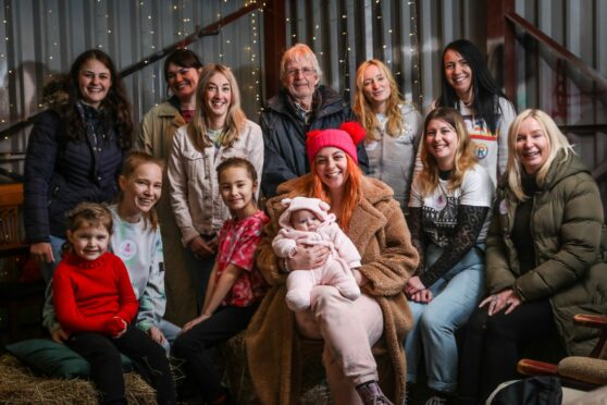 Brooke with the team at Freya's Wish HQ. Image: Mhairi Edwards/DC Thomson