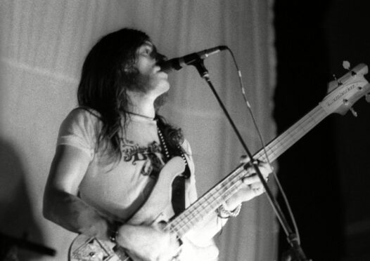 The legendary Lemmy was on lead vocals with Hawkwind when they performed at the Caird Hall.