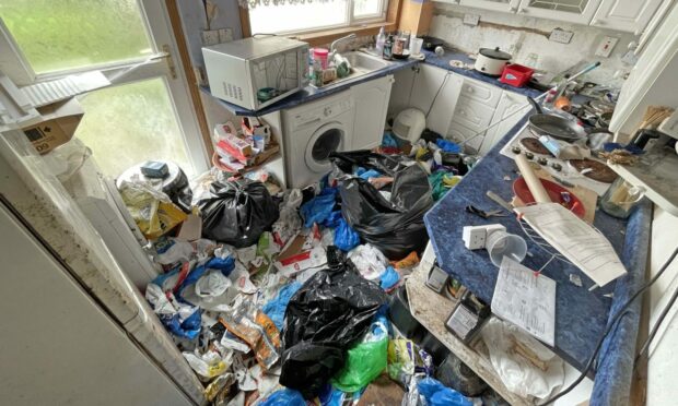 The rubbish filled house in Glenrothes, Fife