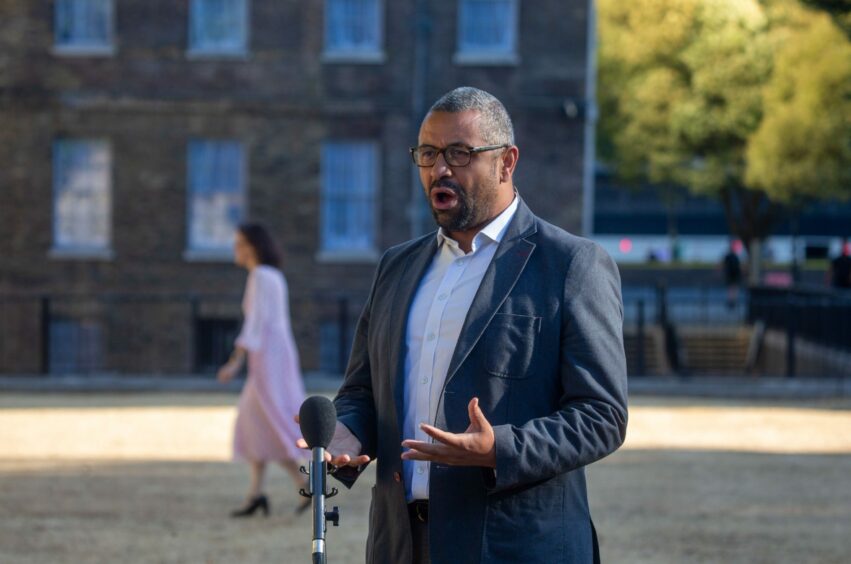 Home secretary James Cleverly, who has signed a new deal with the Rwandan government. Image: Shutterstock