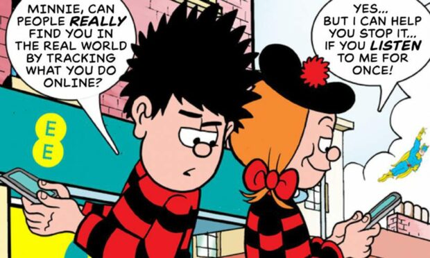 How is Dennis the Menace phone campaign helping keep children safe?