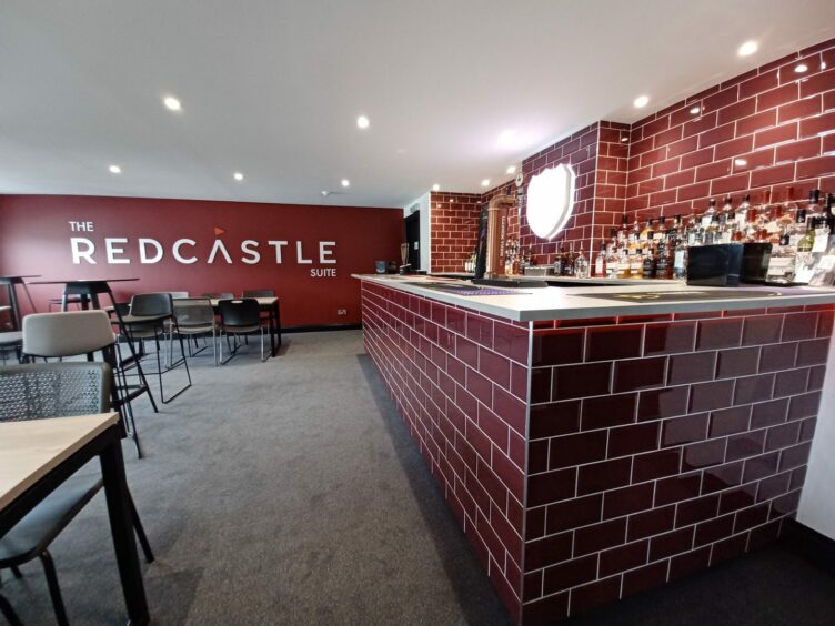 The club's new Redcastle hospitality suite.